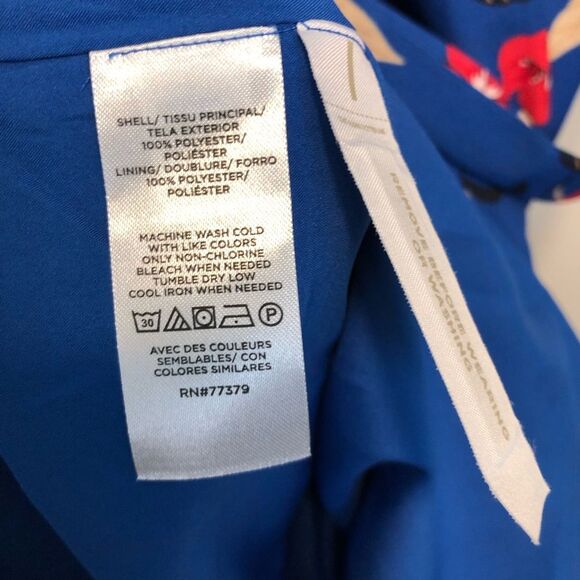 NEW Ann Taylor Petite Border Floral Belted Midi Dress Size Small Petite - Picture 9 of 11